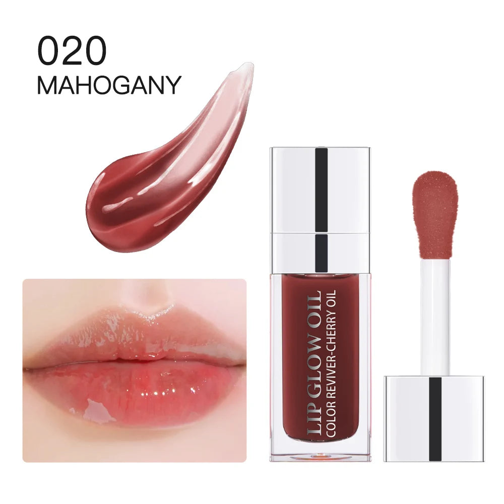 Hydrating Pink Lip Oil Gloss – Moisturising & Plumping Lip Treatment Soft & Nourished Lips
