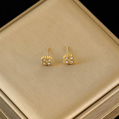 316L Stainless Steel White Zirconia Jewelry Set – Necklace, Bracelet & Earrings for Women