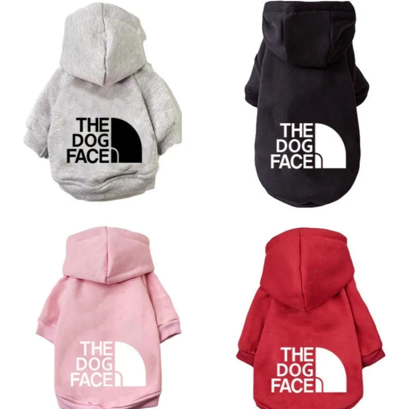 Warm Hooded Dog Jacket Coat Autumn Winter Pet Hoodie Clothing for Small & Large Dogs Corgi Border Collie
