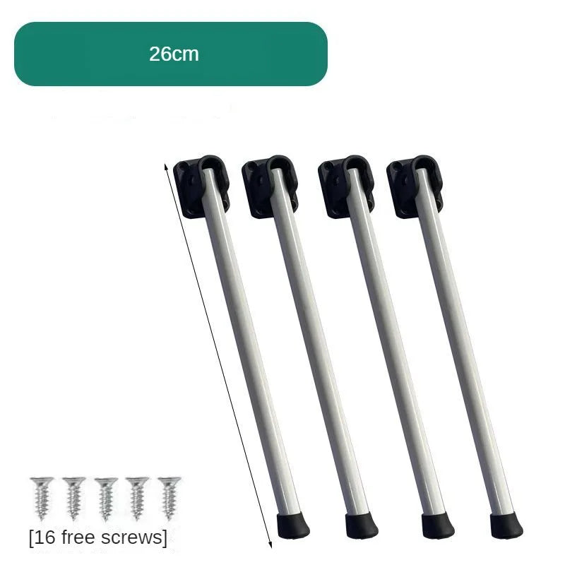 Iron Outdoor Portable Table Legs Adjustable 28/26cm Camping Picnic Table Legs No Punching Required Natural Hike Accessories