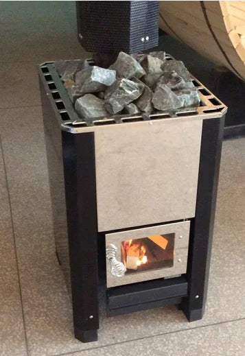 Fas Sauna Solid Wood Garden Panoramic Barrel Outdoor Sauna with Wood Stove