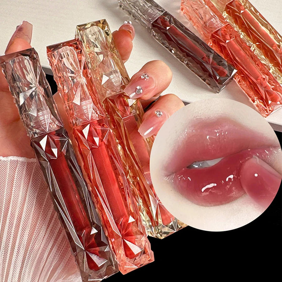 Long-Lasting Hydrating Lip Gloss – Waterproof Transparent Mirror Shine