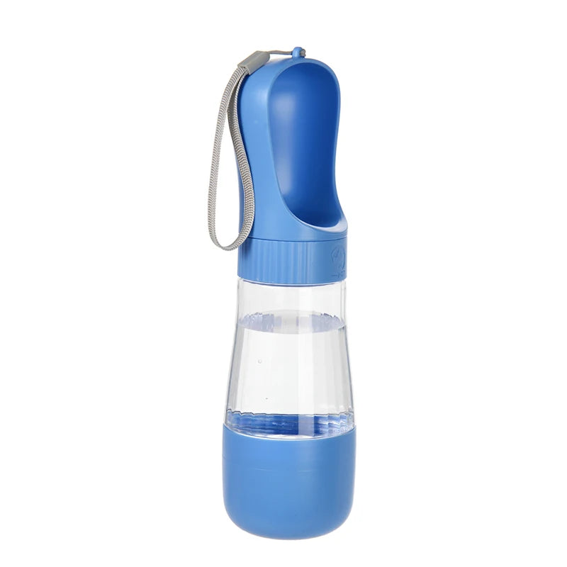 Portable 2-in-1 Dog Water Bottle with Food Container – Travel Pet Water Dispenser for Dogs & Cats