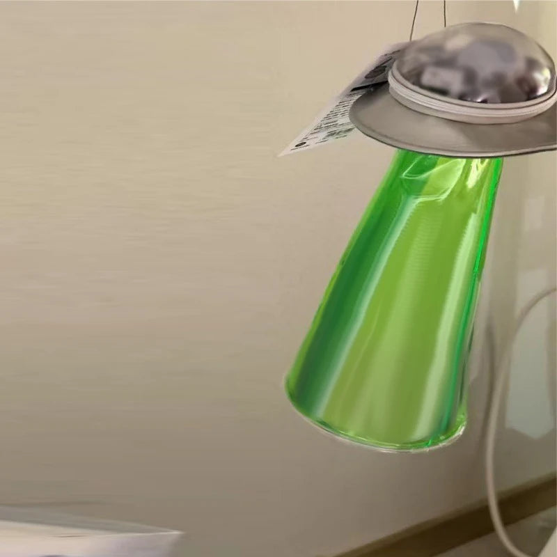 Creative Spaceship Shaped Hanging Storage Bag Transparent Large Capacity Doll Stationery Storage Box Backpack Pendant Cute Gift