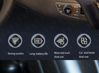 Cordless Car & Home Vacuum Cleaner – 98,000Pa High Suction, USB Rechargeable