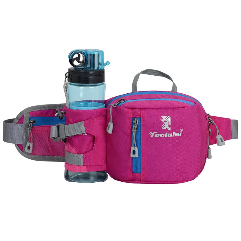 Running Waist Belt with Water Bottle Pouch