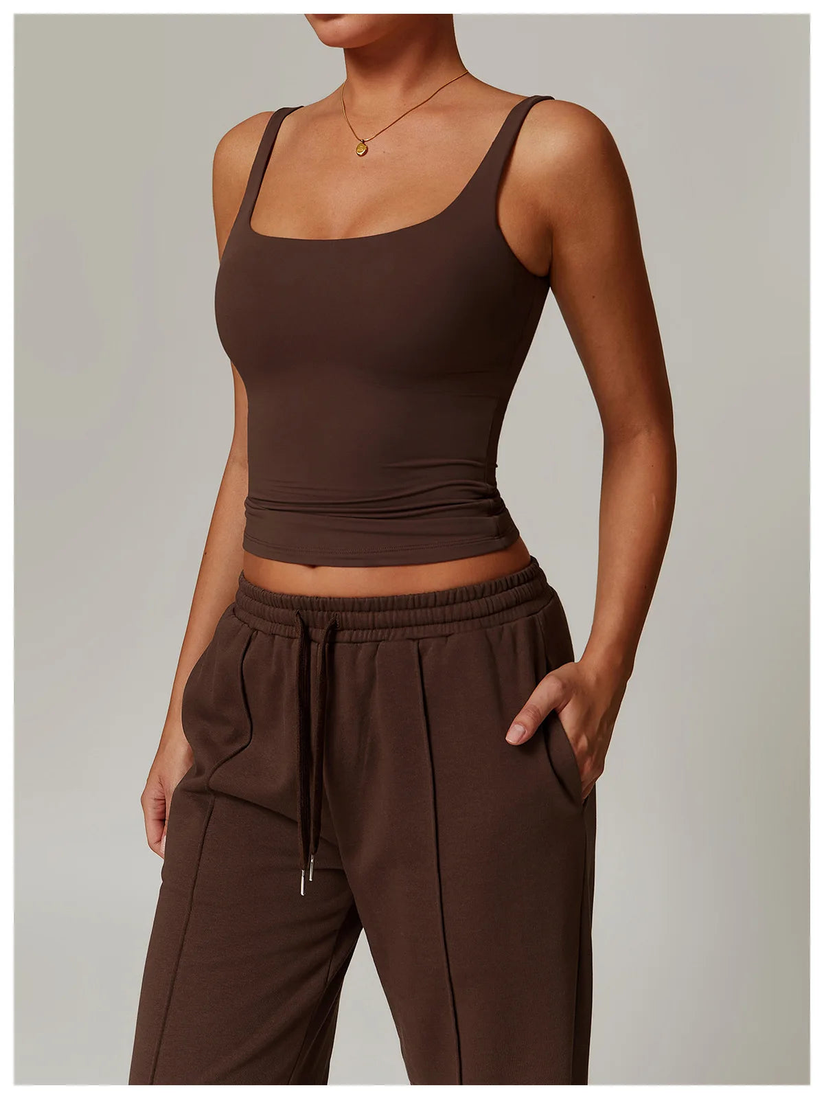 Ctenkevet Women's Workout Yoga Tank Top Quick-Dry Gym Sports Vest Female Running Tight Top Women U-Back Fitness Underwear