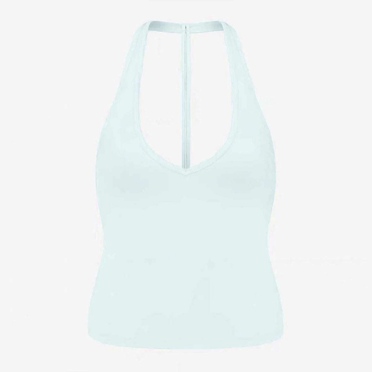 CSB backless halter neck vest & Scrunch Shorts   Gym Vest woman  Cropped Top Yoga Tank Top Self-Padded High Stretch Top