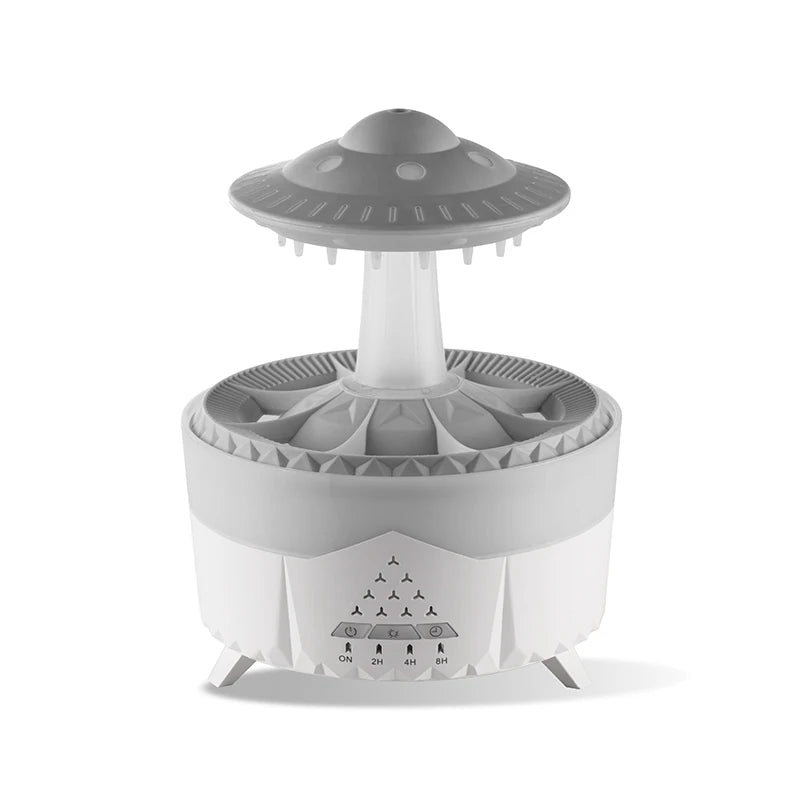350ml Rain Cloud Aroma Diffuser – USB Humidifier with Remote & LED Light