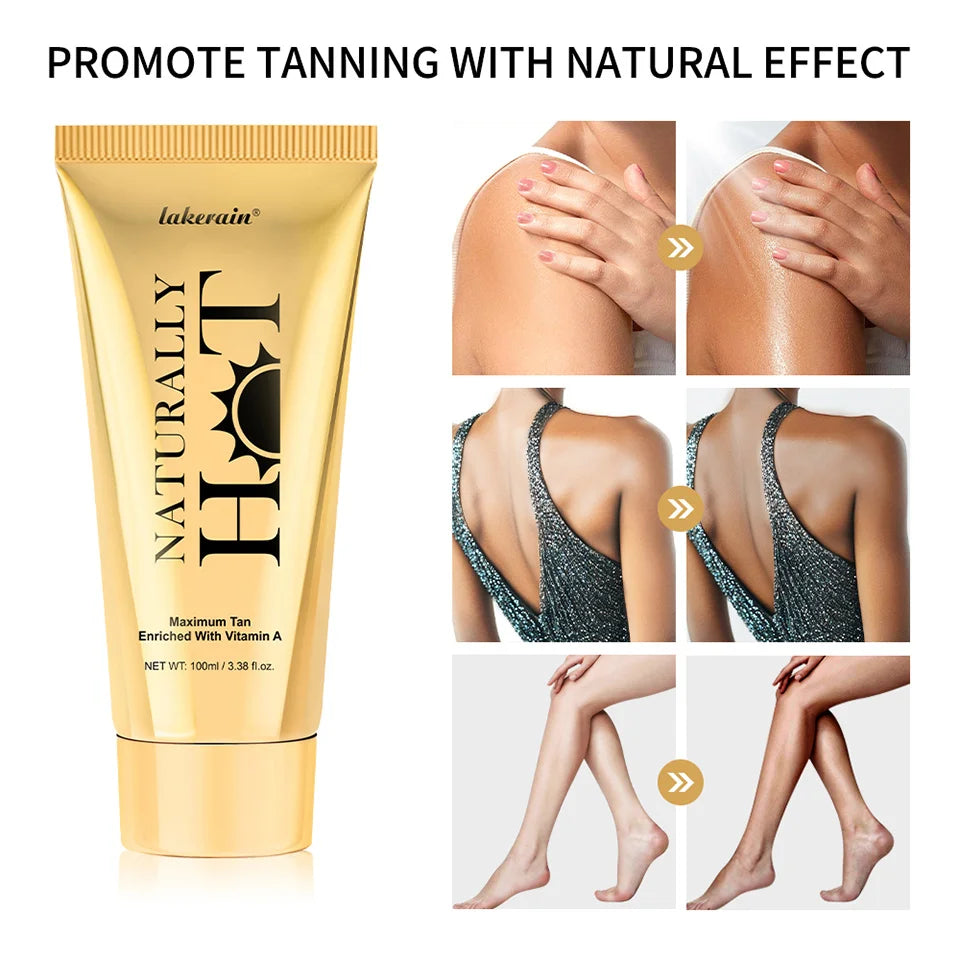 Long-Lasting Tanning Cream for All Skin Types – Smooth Non-Sticky Bronzer