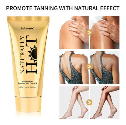Long-Lasting Tanning Cream for All Skin Types – Smooth Non-Sticky Bronzer
