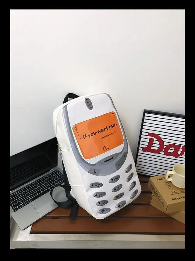 Unisex Splashproof Nylon Backpack with Mobile Phone Pocket – High-Capacity Casual Street Style Bag