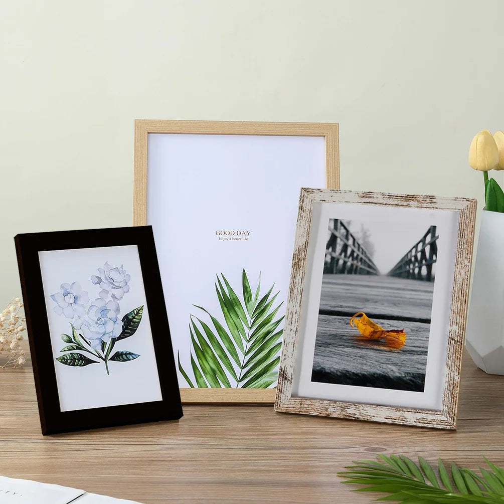 Wooden Photo Frame – Wall Hanging Picture Frame Stand for Photos