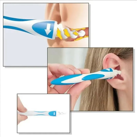 Soft Silicone Ear Cleaner with 16 Replacement Tips – Safe for Babies, Kids & Adults