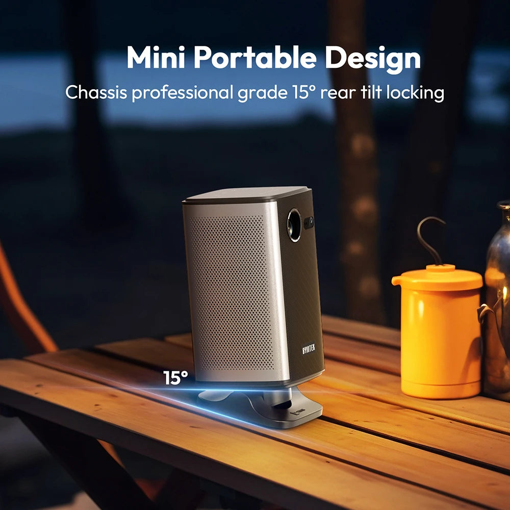 BYINTEK P70X Mini Projector – 4K WiFi Portable Home Theater