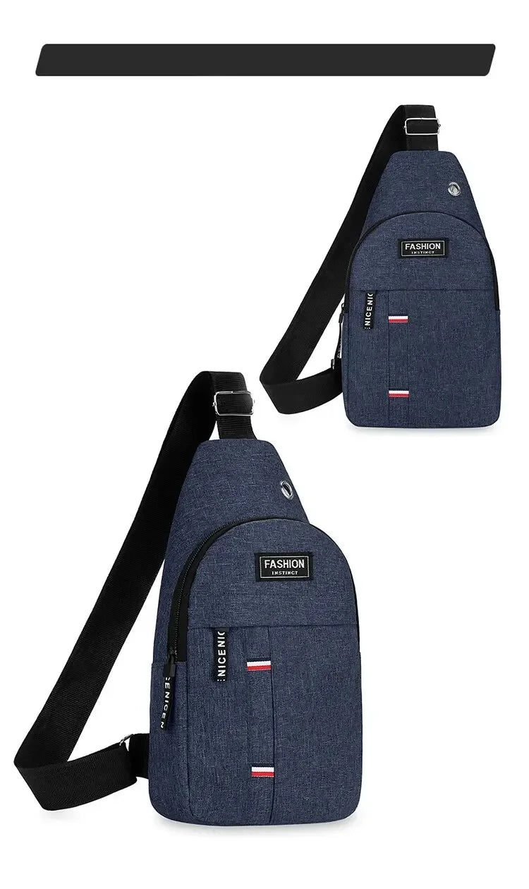 Fashionable and Trendy Lightweight Single Minimalist Shoulder Crossbody Bag for Men with Large Capacity for Leisure and Sports