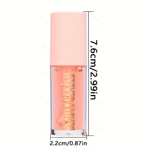 Moisturising Lip Oil – Hydrating Luminous Lip Gloss in Berry Brown & Coral