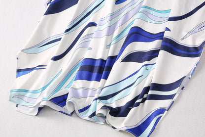 Elegant Women's Printed Maxi Dress – Casual Comfortable & Breathable Summer Wear