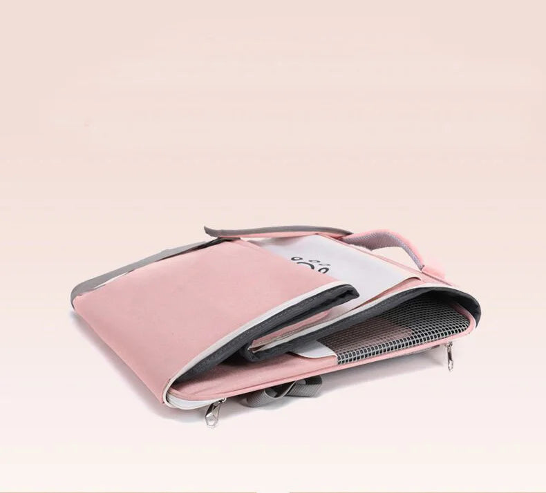 Pet Strollers Portable Hand-held Soft Side Backpack Large Space Breathable Foldable Carrying Bags for Small Cats Dogs Supplies