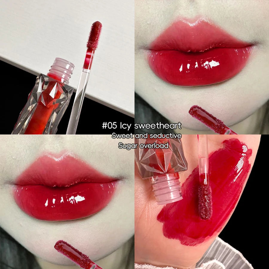 Long-Lasting Hydrating Lip Gloss – Waterproof Transparent Mirror Shine