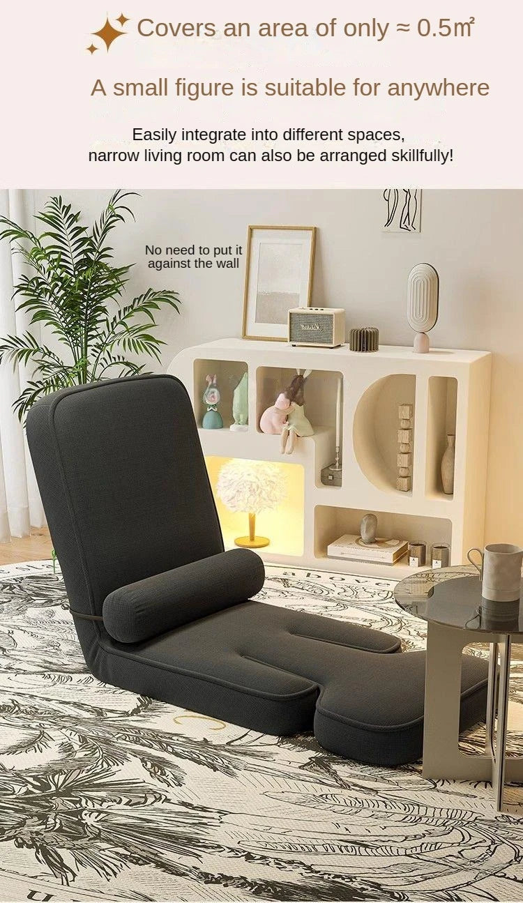 4-in-1 Adjustable Chaise Lounge Sofa Bed with Pillow – 15-Position Floor Lounger