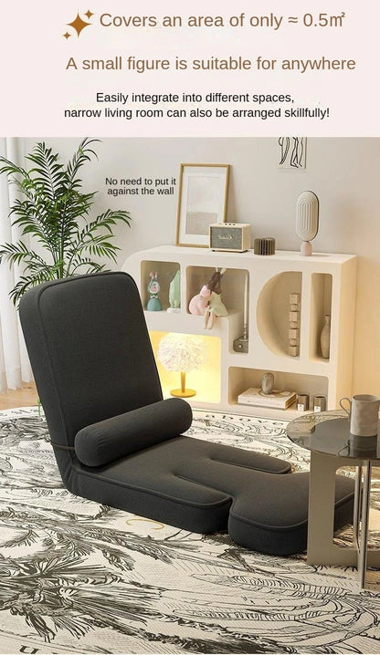 4-in-1 Adjustable Chaise Lounge Sofa Bed with Pillow – 15-Position Floor Lounger