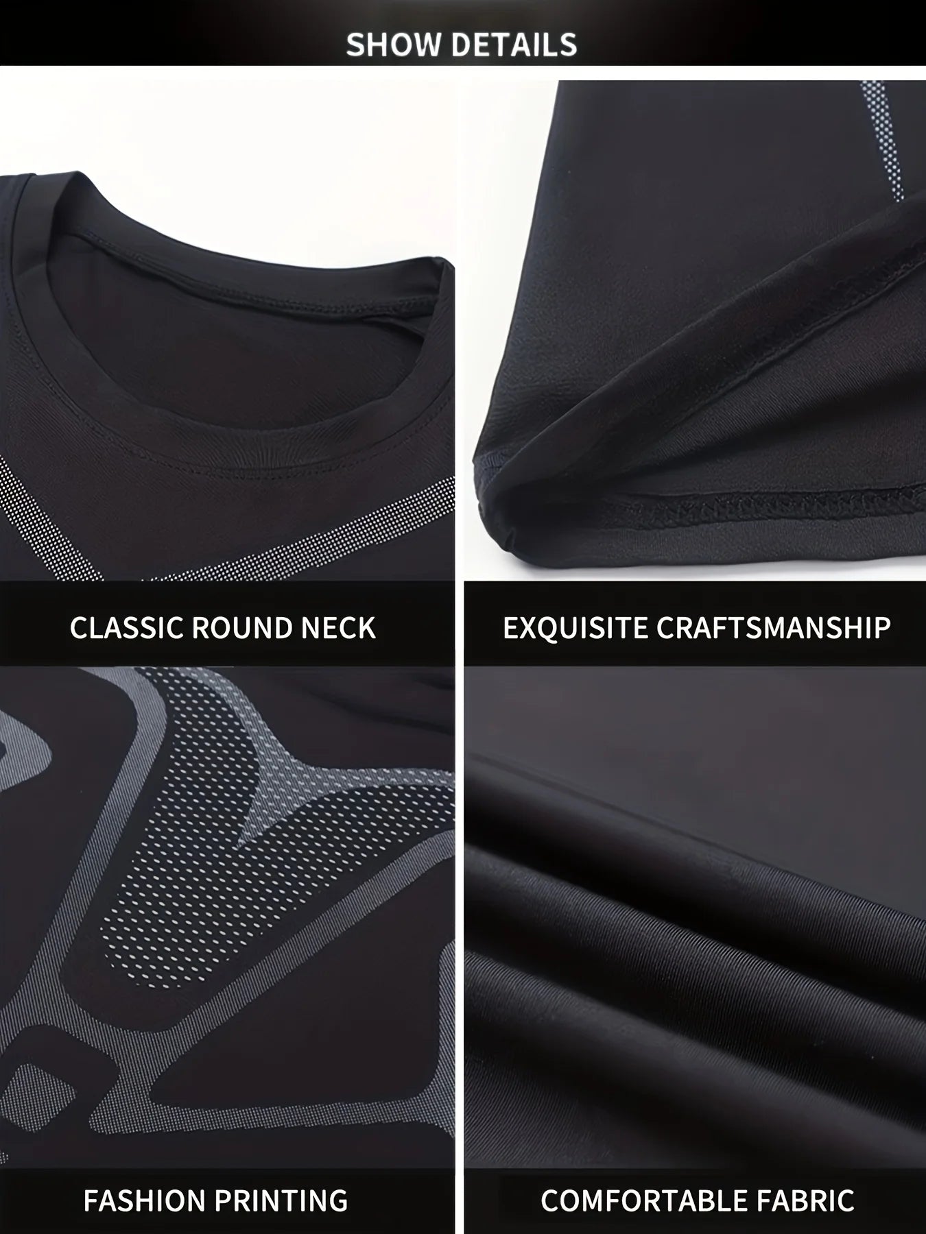 New men training sets, 2 sets elastic warm clothes, the gym running daily wearing, flexible and comfortable