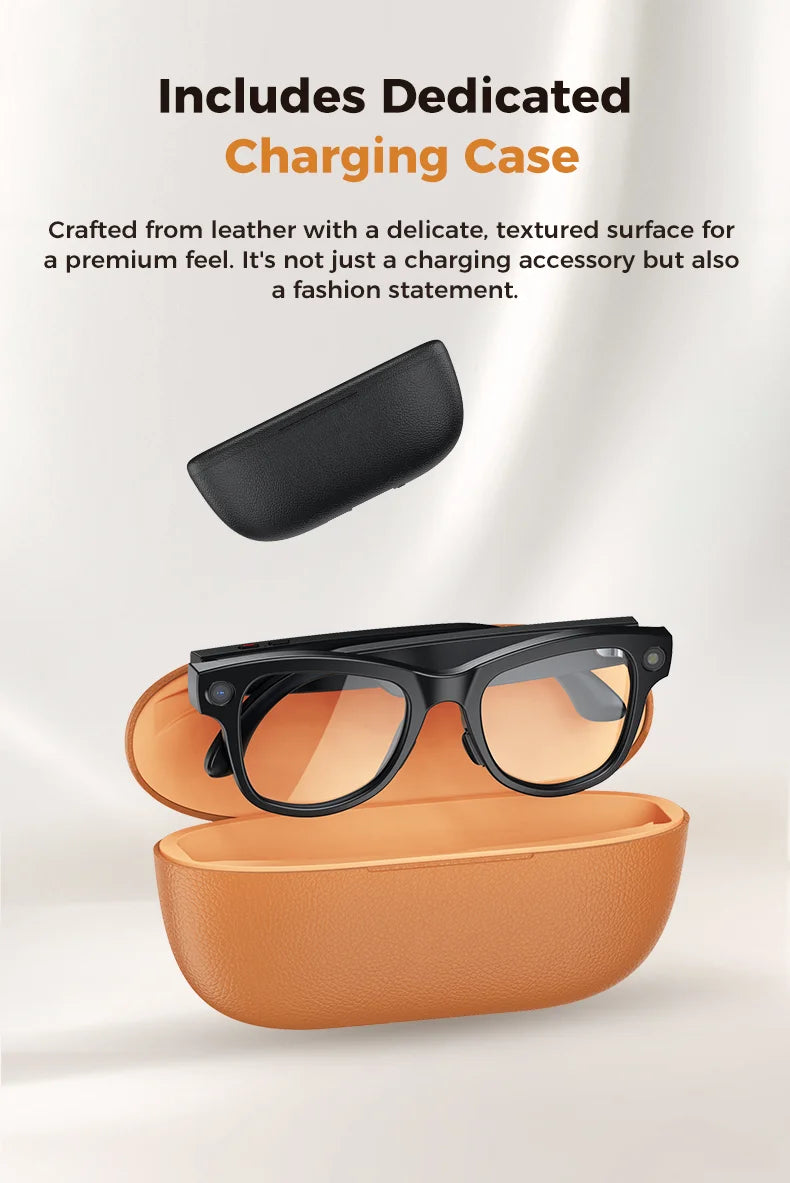 AI Smart Glasses 800W HD Pixel Camera Video Recording Outdoor Sport Sunglasses ChatGpt Translation Voice Call Bluetooth glasses
