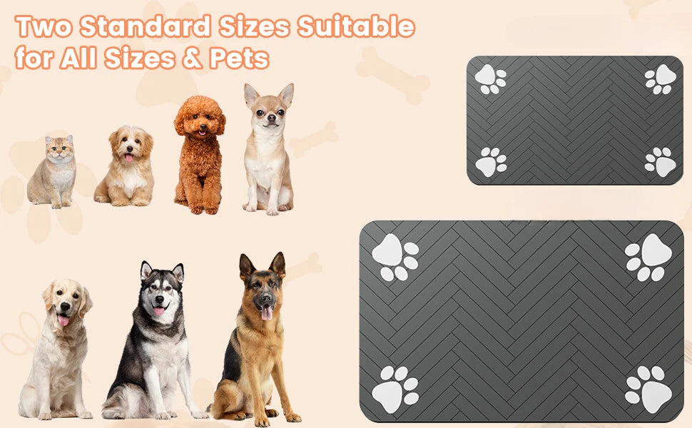 Waterproof Non-Slip Pet Feeding Mat for Dogs & Cat