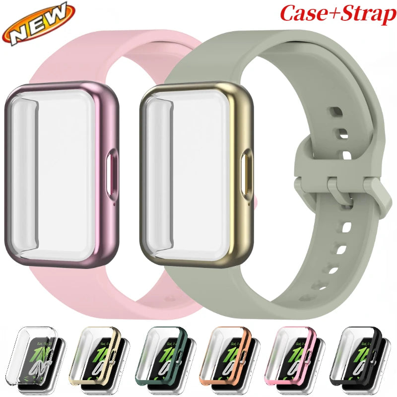 Samsung Galaxy Fit 3 Strap & Case – Silicone Band Cover Kit