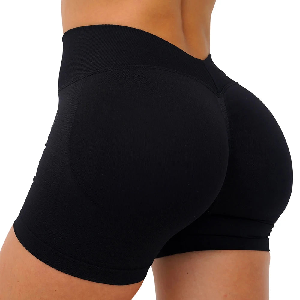 Bum Women V-Back Waist Shaping Scrunch Butt Shorts Fitness Training Yoga Clothing Butt Lifting Workout Leggings Cycling Sports
