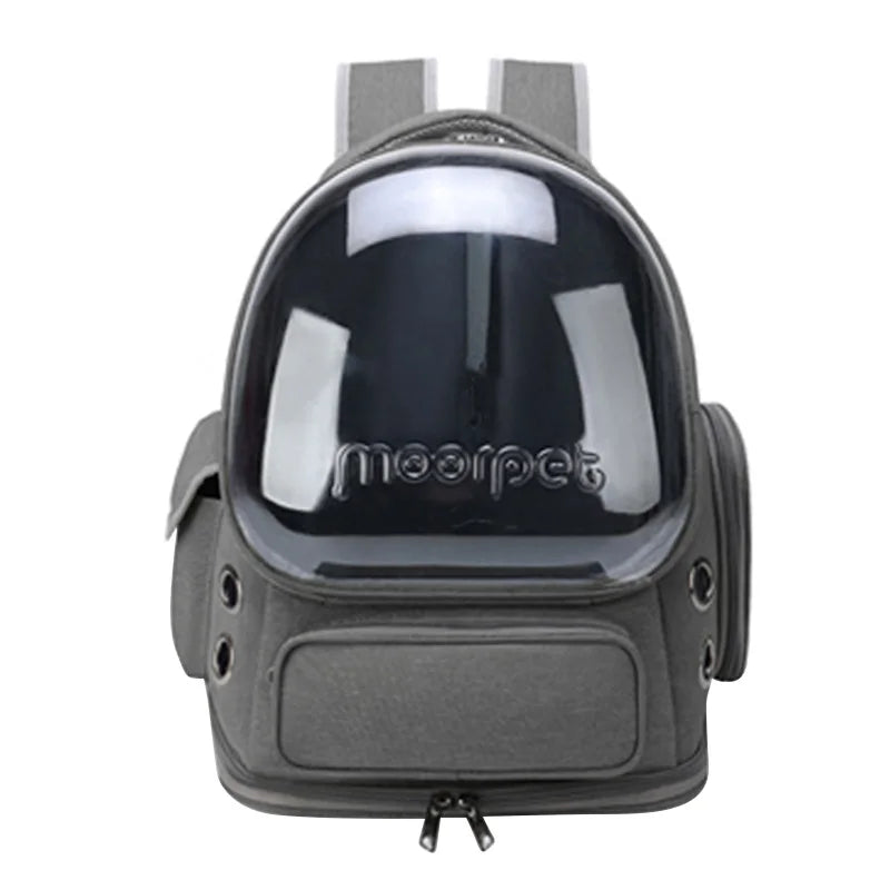 Astronaut Cat Backpack – Transparent Space Capsule Pet Carrier