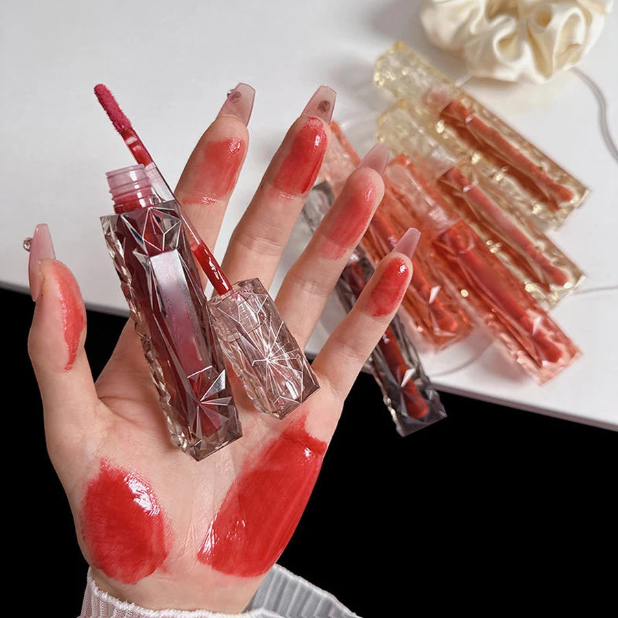Long-Lasting Hydrating Lip Gloss – Waterproof Transparent Mirror Shine
