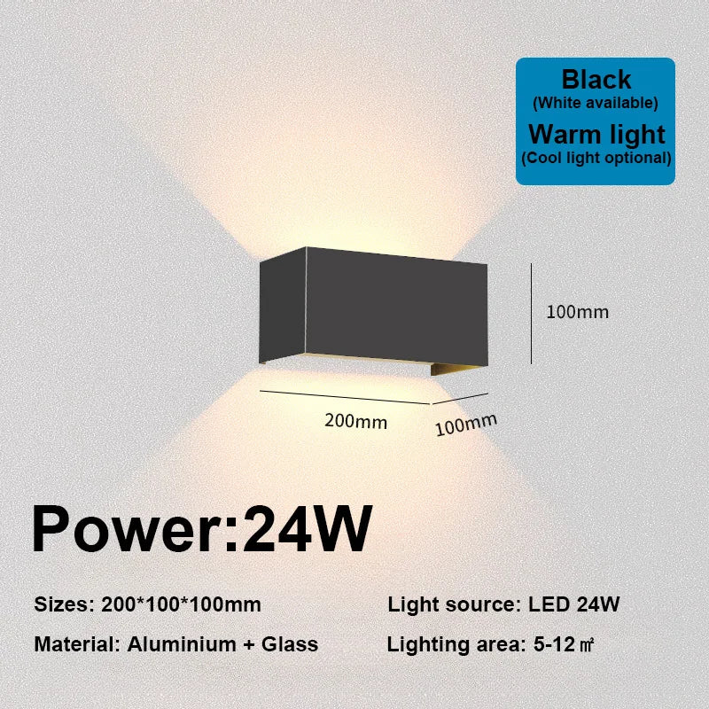 Nordic LED Wall Light – Waterproof Indoor Outdoor Wall Lamp