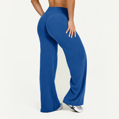 Women’s Straight-Leg Yoga Pants – Soft Mid-Waist Activewear
