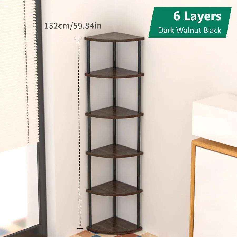 New Storage Shelf Organize Wall Corner Rack Practical Storage Rack Living Room/Kitchen/Bedroom Bookshelf Shelf Plant Rack