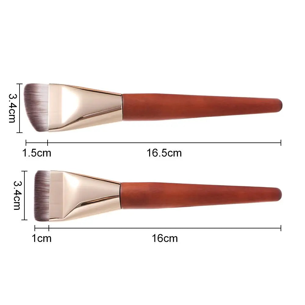 Ultra-Thin Flat Foundation Brush – Soft Synthetic Makeup Brush
