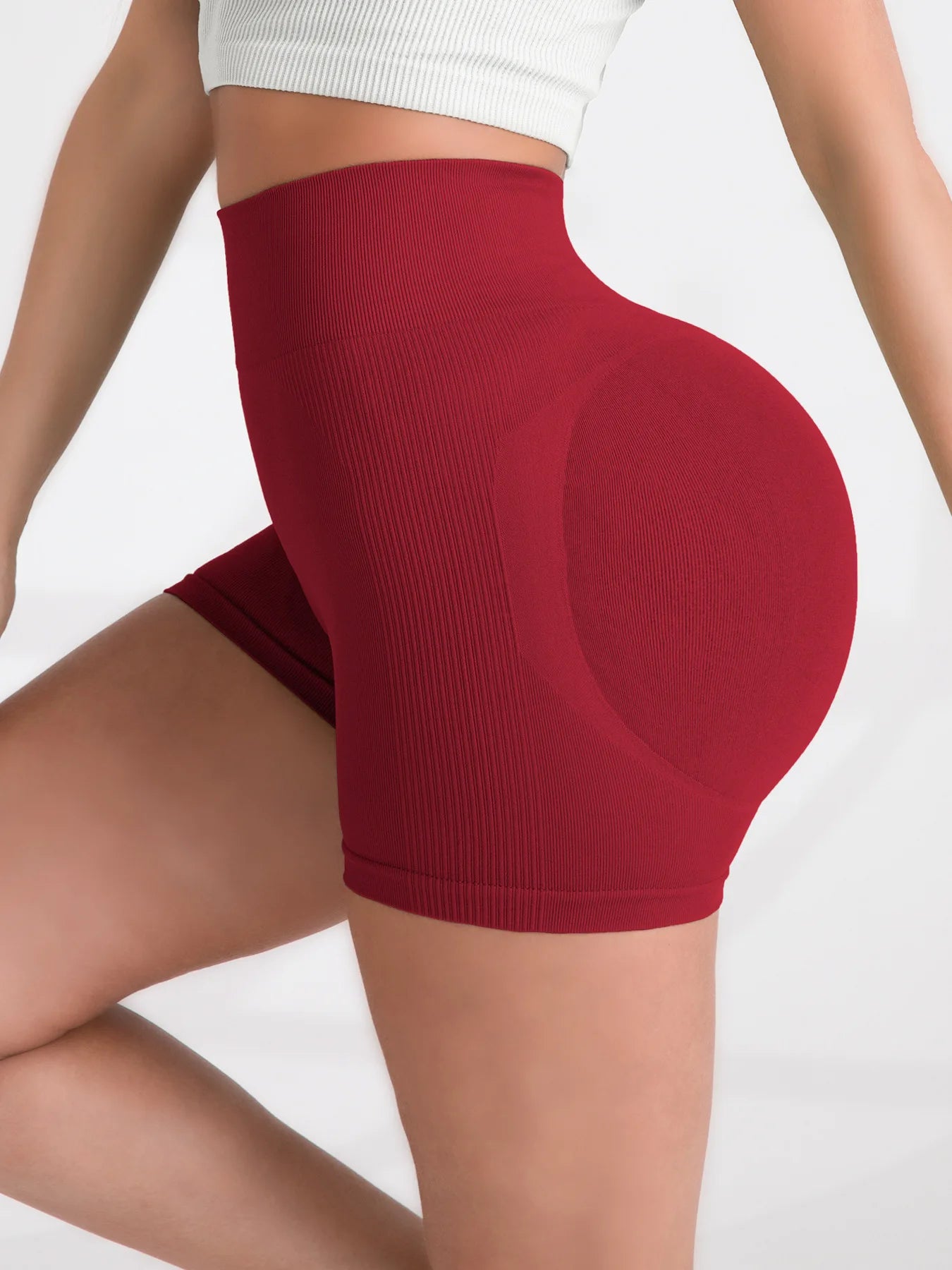 High Waist Women’s Seamless Yoga & Gym Shorts – Push Up Fitness Cycling & Jogging