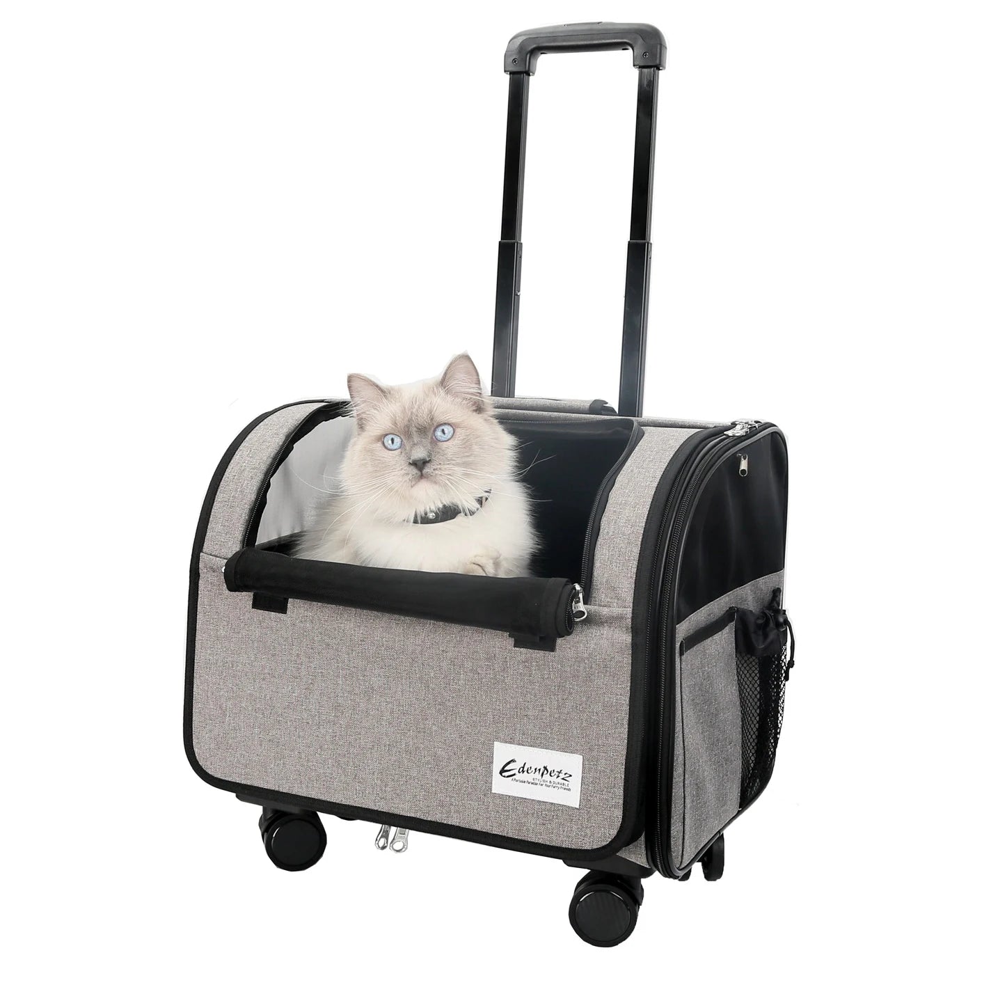 Pet Trolley Carrier – Rolling Pet Suitcase with 4 Wheels