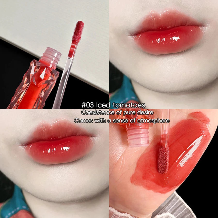 Long-Lasting Hydrating Lip Gloss – Waterproof Transparent Mirror Shine