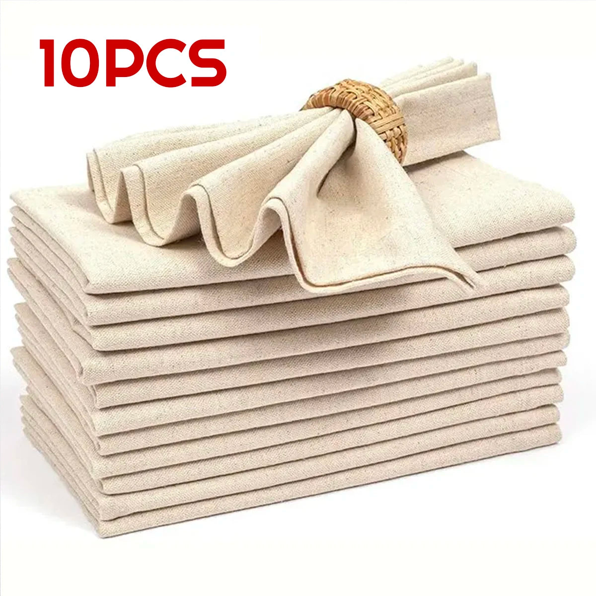 Reusable Linen Table Napkins Set – 30x30cm Dining Table Cloth Napkins
