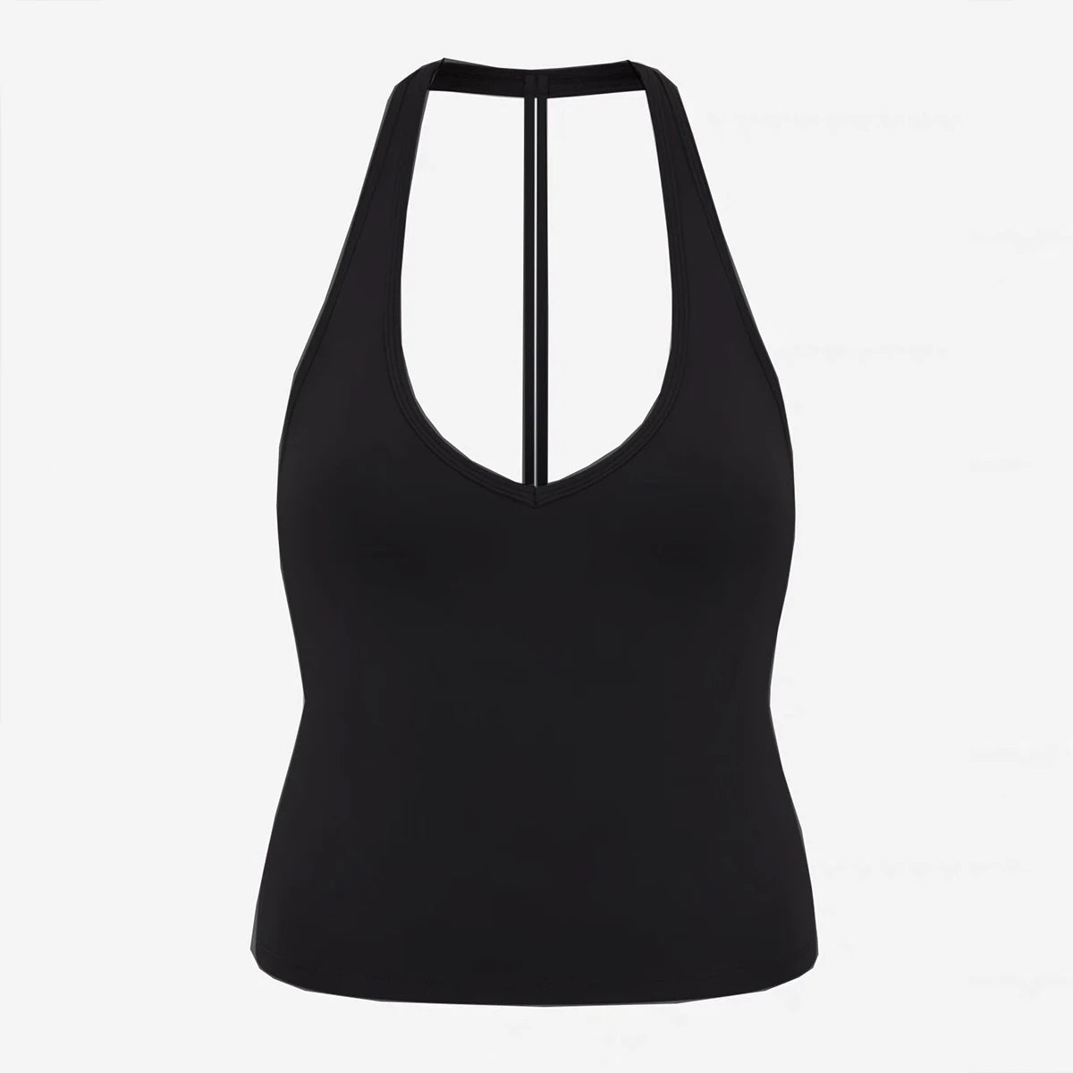CSB backless halter neck vest & Scrunch Shorts   Gym Vest woman  Cropped Top Yoga Tank Top Self-Padded High Stretch Top