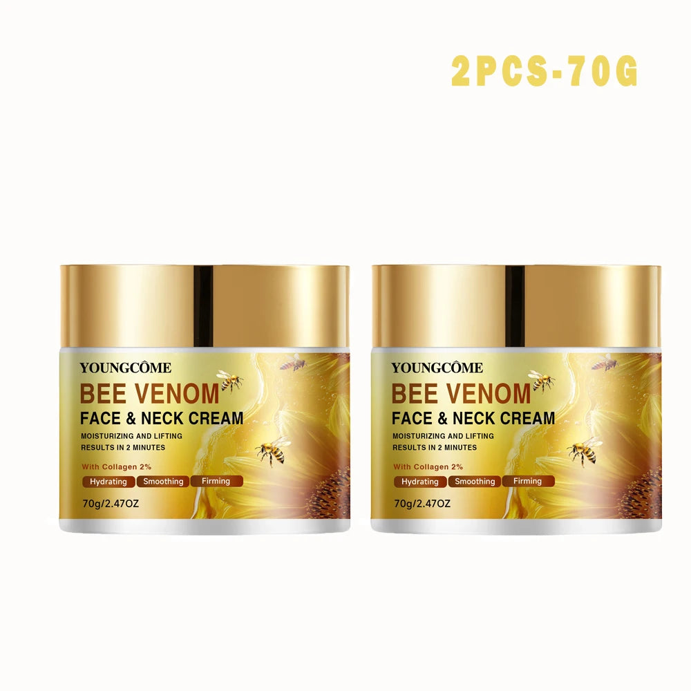 40/70g Bee Venom Face Neck Cream - Daily Moisturizing Firming Skin Smoothing Lifting Care for All Skin Types