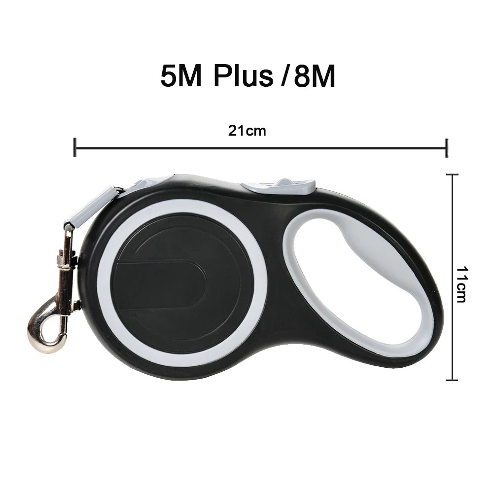 8m Retractable Dog Leash Extendable Pet Training Lead for Small Medium Large Dogs