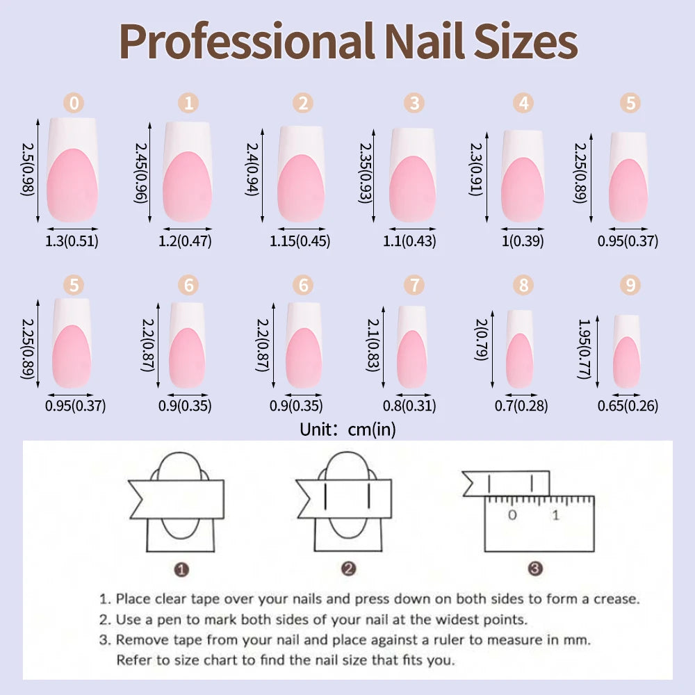 Matte White Press-On Nail Tips – Medium Almond