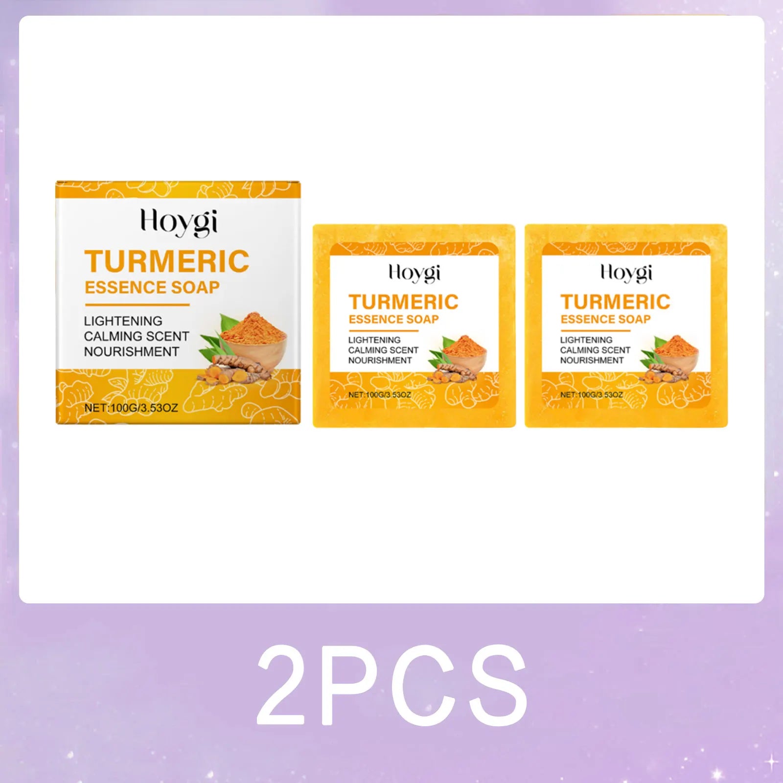 Turmeric Skincare Set – Anti-Acne Soap Moisturising Face Cream & Brightening Serum