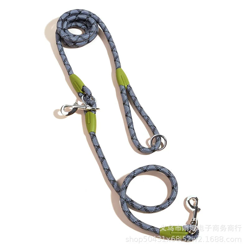 Reflective Nylon Dog Leash Hands Free Running & Walking Lead for Small Medium Large Dogs
