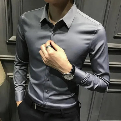 Men’s Long Sleeve Shirt – Elegant & Casual for Office and Everyday