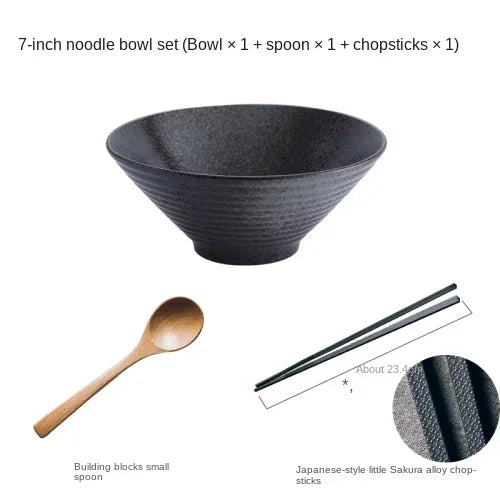 Japanese Ceramic Bowl Set – Creative Ramen & Soup Tableware