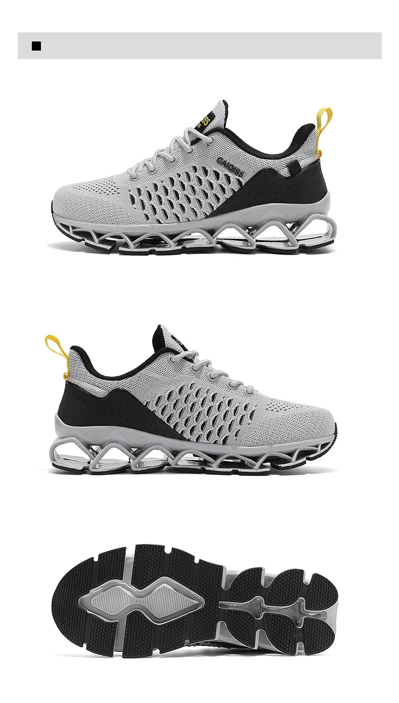 Men’s Lightweight Breathable Running Sneakers – Shock-Absorb Gym & Casual Shoes